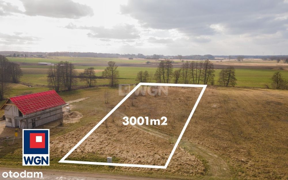 Działka budowlana 3001m2|Pozwolenie na budowę|Suli