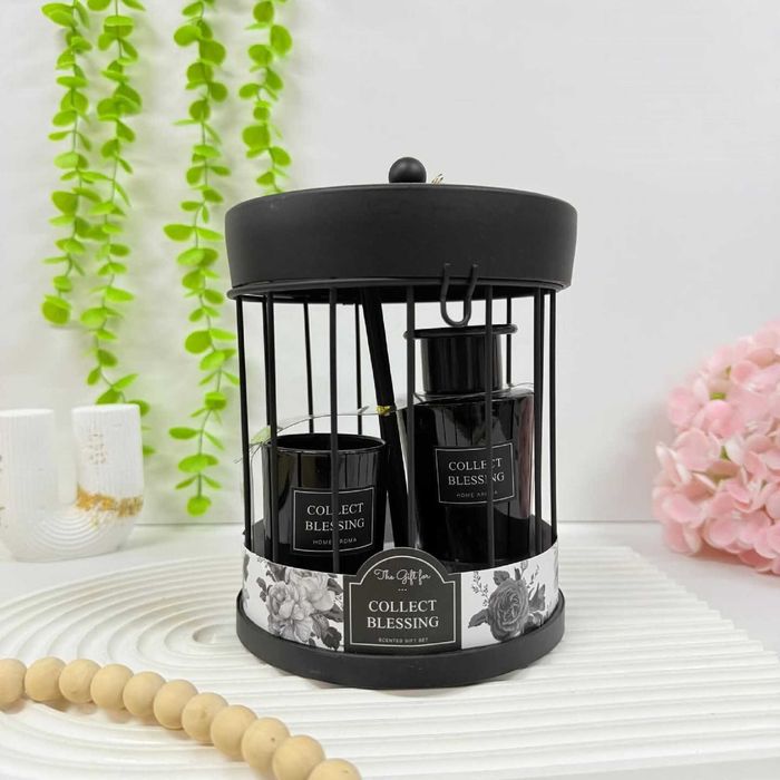 KIt difusor de aroma e vela para casa, presente, namorados, em 4 cores