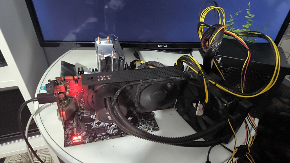 Gráfica GTX 1070Ti SeaHawek Edition OC v2
Watercooled By NZXT

Tem + 10% de perfomance que a Rtx 2060 Super e RTX 3050 8GB