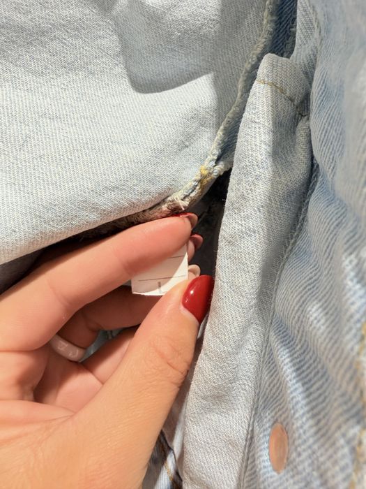 Elegancka katana kurtka jeansowa M38 kwiaty koraliki ślub wesele