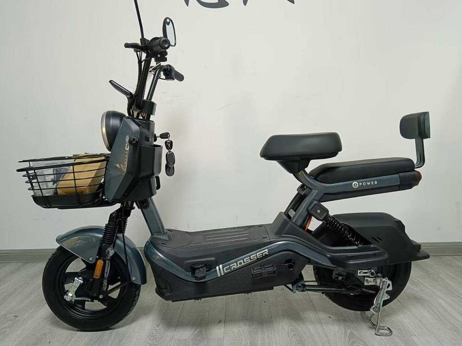 ТОП ПРОДАЖ! Електровелосипед Crosser CR1 (800W 60V 24Ah) - Графітовий