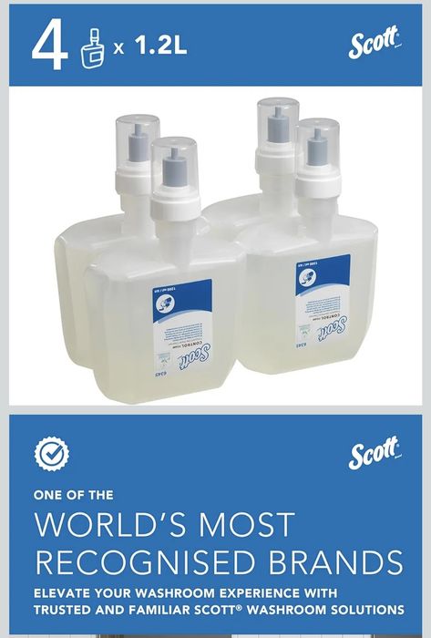 6345 SCOTT® CONTROL Pianka do mycia rąk - karton 4 xi 1.2 L kaseta