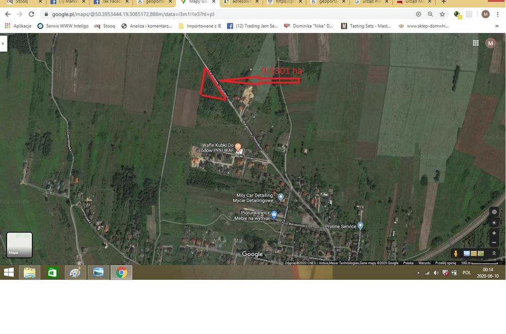 Działka 1000m2 Dąbrowa Górnicza , Bugaj ul. Batalionów Chłopskich