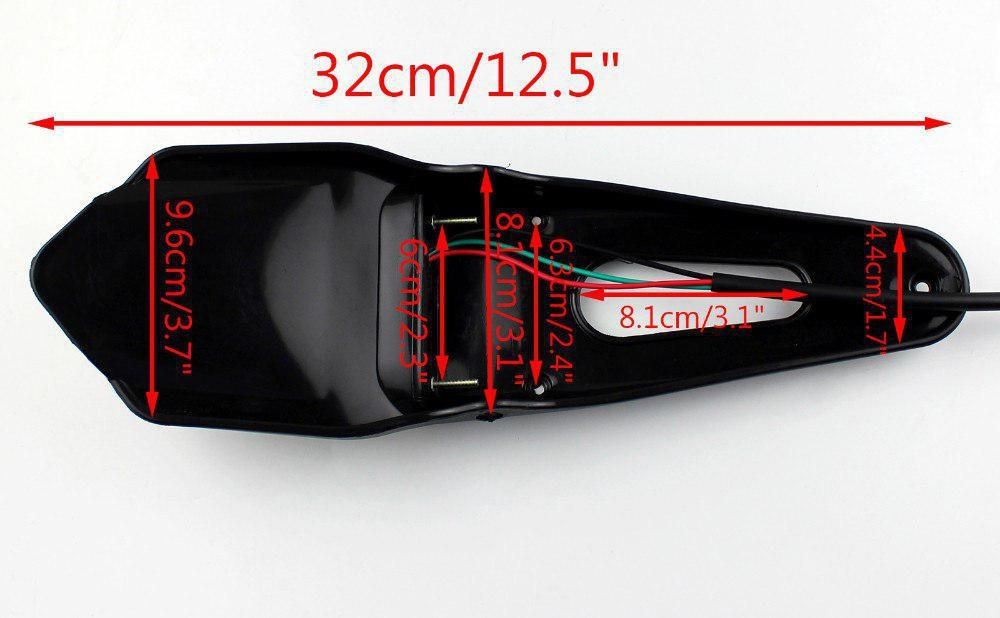 Хвіст для мотоцикла зі стоп сигналом, LED повороти на ендуро крос піт
