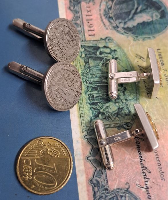 Botões punho cruzado monarquia