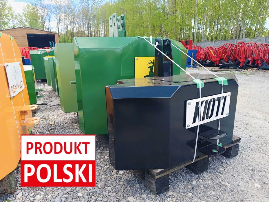 PROMOCJA-balast obciążnik NA TUZ DO CIĄGNIKA wybór wagi, koloru i LOGA-DOSTAWA pod wskzany adres