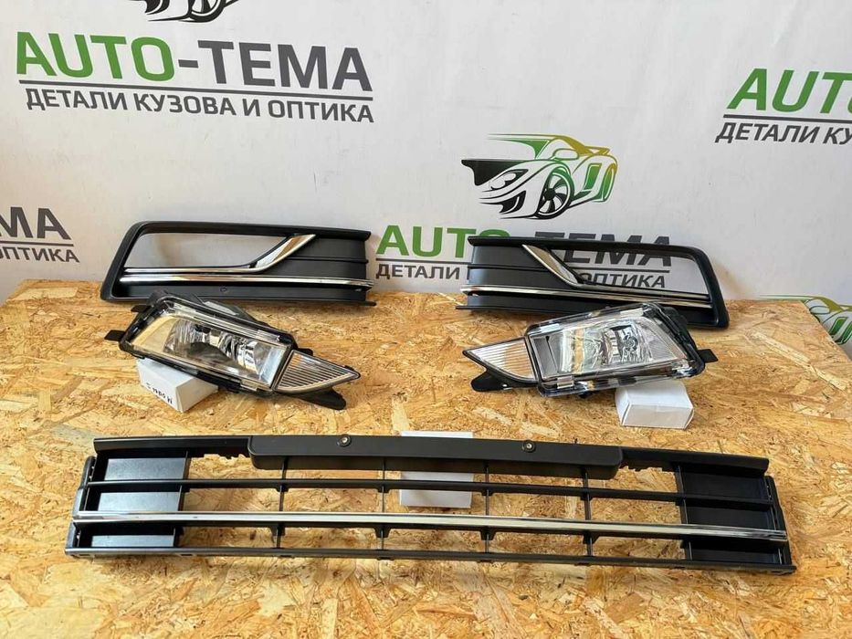 Решетка бампера туманки VW Passat B8 b7 USA комплект