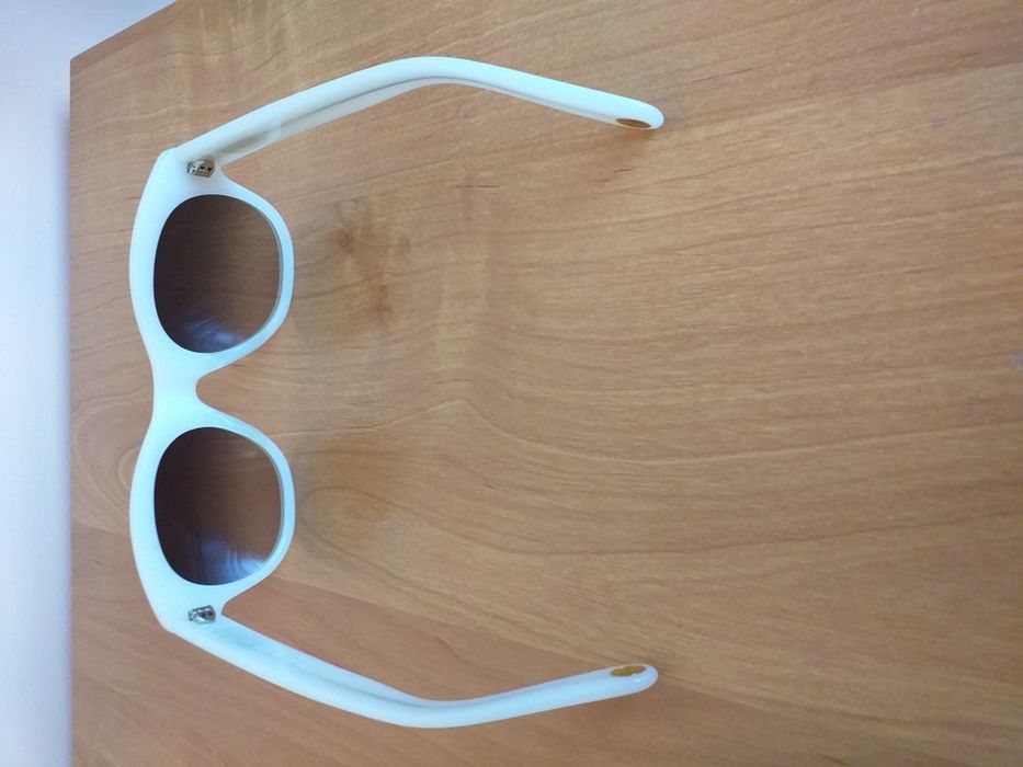 KENZO UNIKAT NOWE oryginalne okulary przeciwsłoneczne oprawki  biało- kremowe +etui damskie