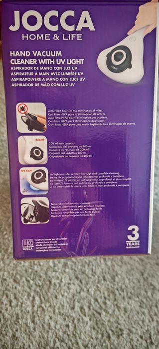 Aspirador de mão c/luz UV