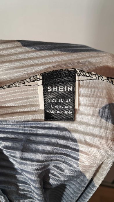 Spodnie z gumką w pasie wysoki stan animal print rozmiar L