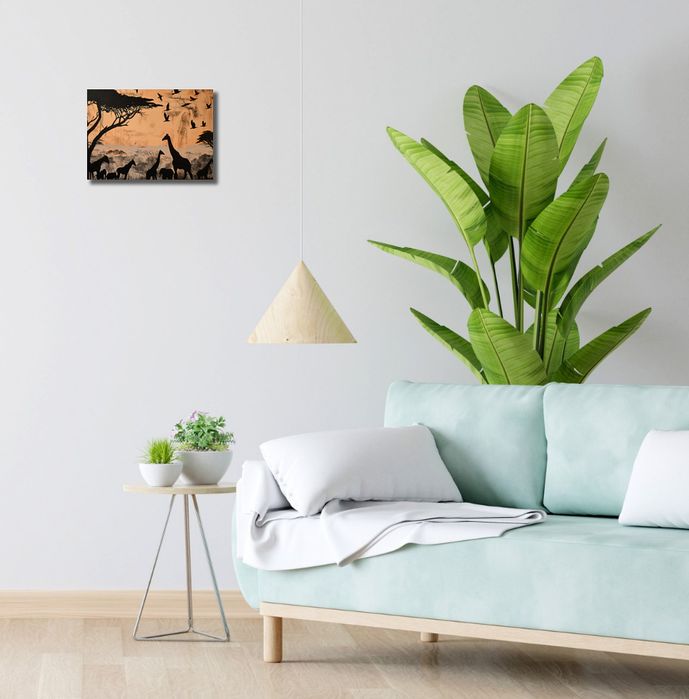 Obraz 30x20cm Zarysy z Sawanny