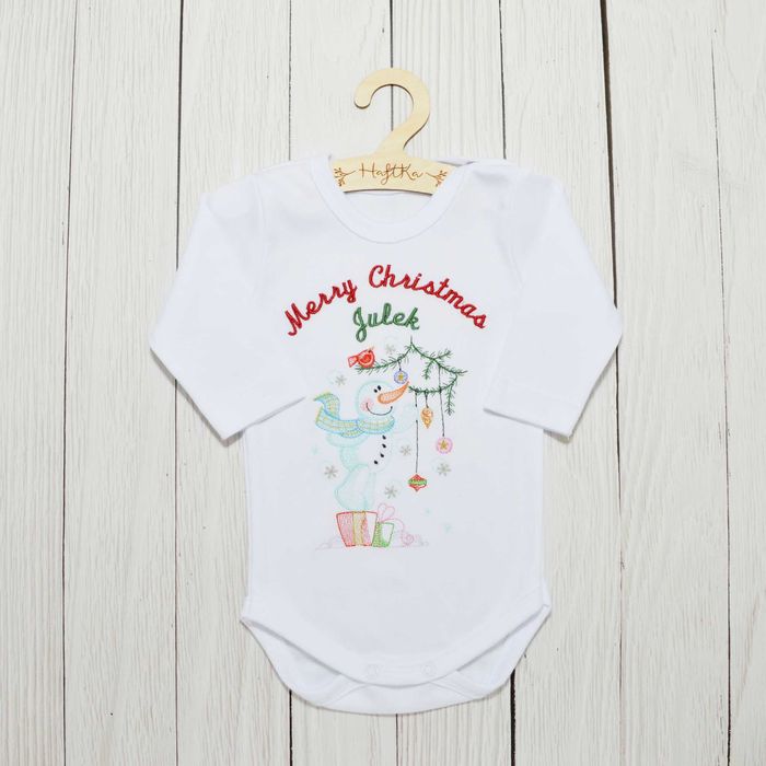 Body święta z imieniem dziecka, haft