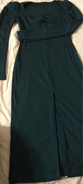 Женское платье зелёное