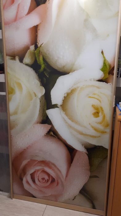 Шкаф-купе новый в золотой фурнитуре