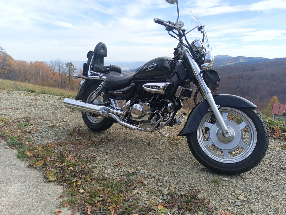 Hyosung Aqila gv 125 Black Clasic + Kask I Pokrowiec Gratis..