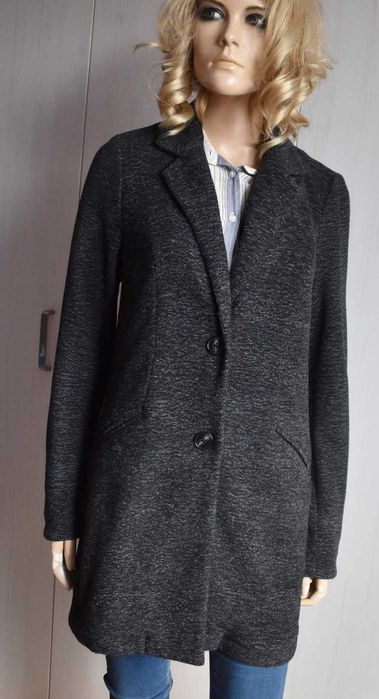 Płaszcz przejściowy 36 S trencz elegancki wiosnę jesień dyplomatka