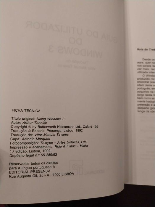 Guia do Utilizador Windows, de Arthur Tennick, colecção sistemas 57
