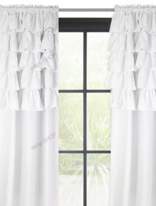 2 zasłony w SUPER CENIE ‼️ welurowe z falbanami 250x140