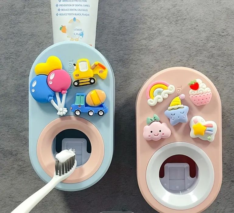Автоматичний видавлювач тримач диспенсер для зубної пасти дитячий