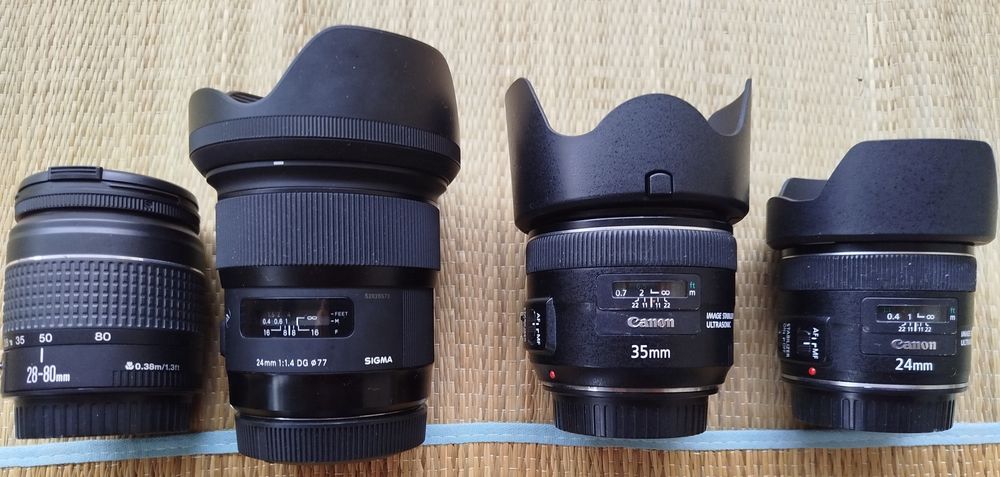 Canon EF 70-200 f4, 70-300, 16-35 f2.8 II