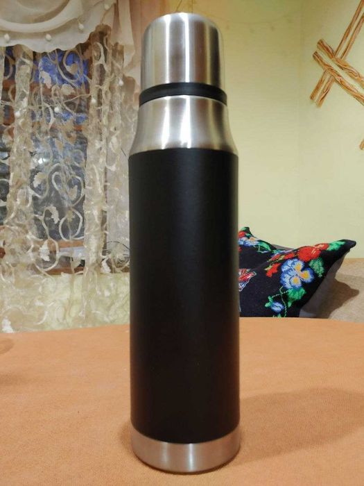 Термос вакуумний з нержавіючої сталі Flamberg Comfort 1л. Новий