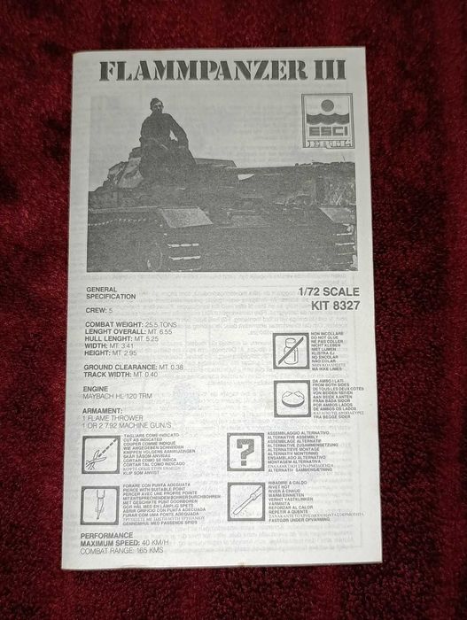 Kit ESCI Tank Flammpanzer III