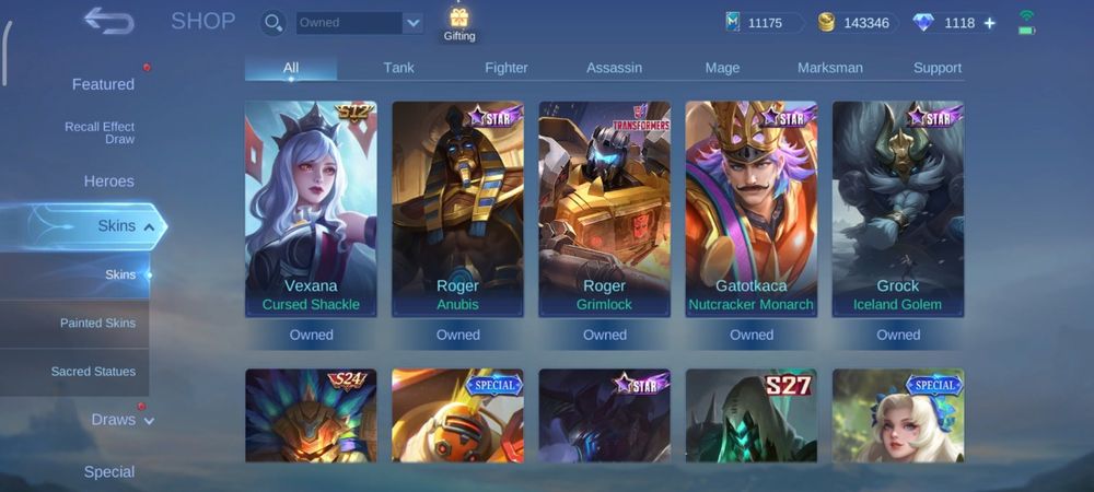 Аккаунт Mobile Legends. Всі герої, максимальні емблеми