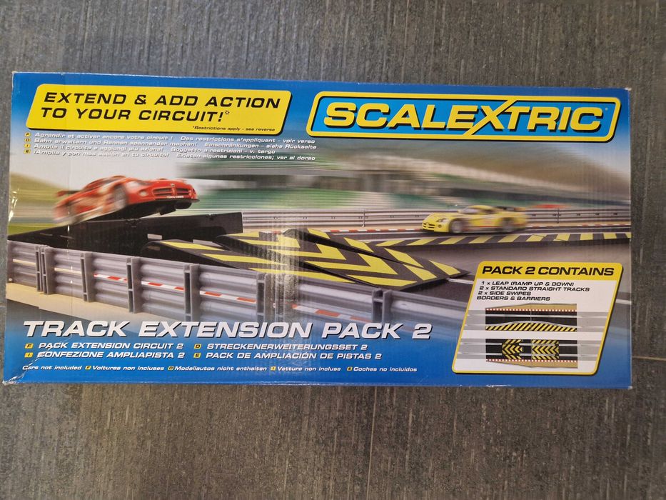 Scalextric pistas de corrida com complementos