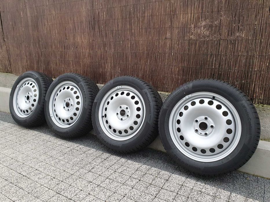 4x Oryginalne koła 17-stki VW Caddy 215/55/17 Continental 8,4mm 2021r.