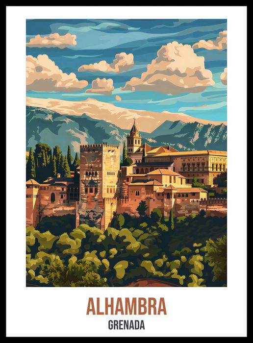Plakat 40x55cm Alhambra