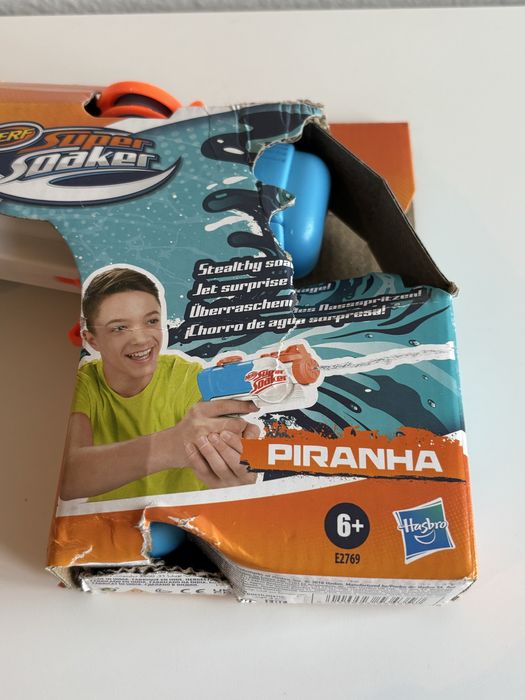 Pistola de água SuperSoaker Piranha Nerf