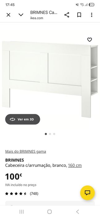 Cabeceira  com arrumacao 160 cm