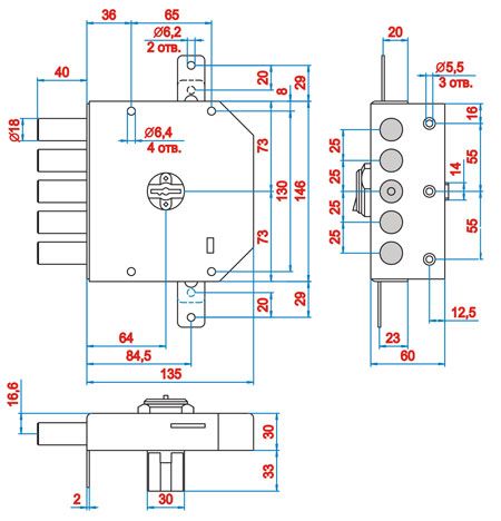 Замок  аналог Эльбора 1.06.51-61 по супер цене!