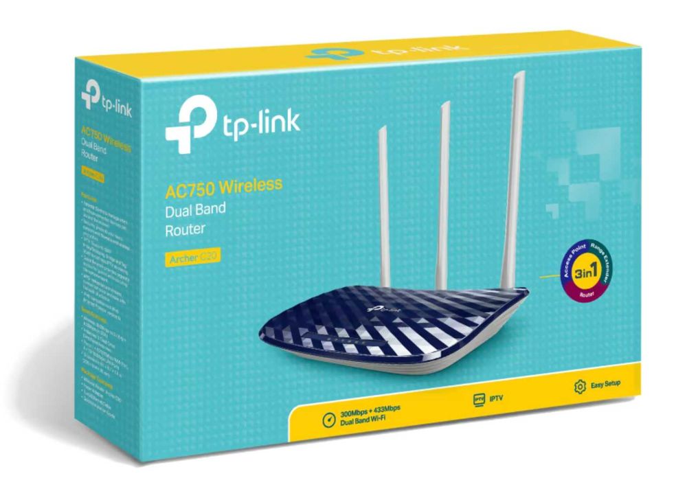 Маршрутизатор (роутер) WiFi5 TP-Link Archer C20