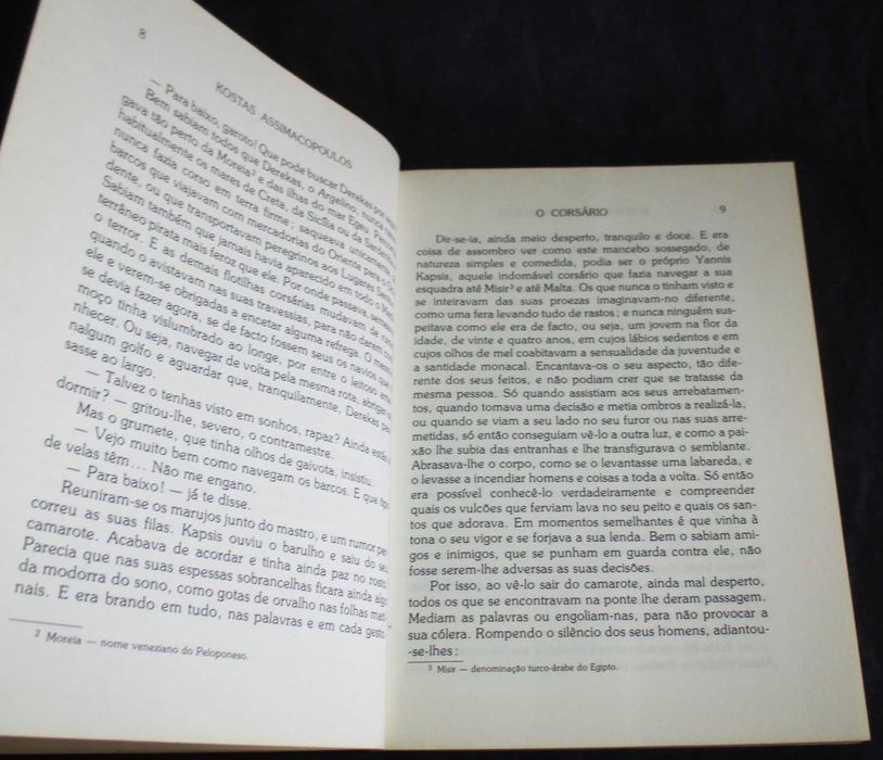 Livro O Corsário Kostas Assimacopoulos