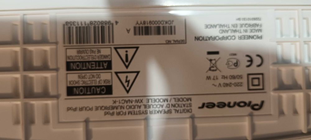 Coluna Bluetooth PIONEER XW-NAC1-K