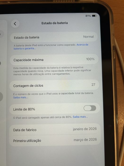 Ipad A16 128 Gb + Apple Pencil + Capa