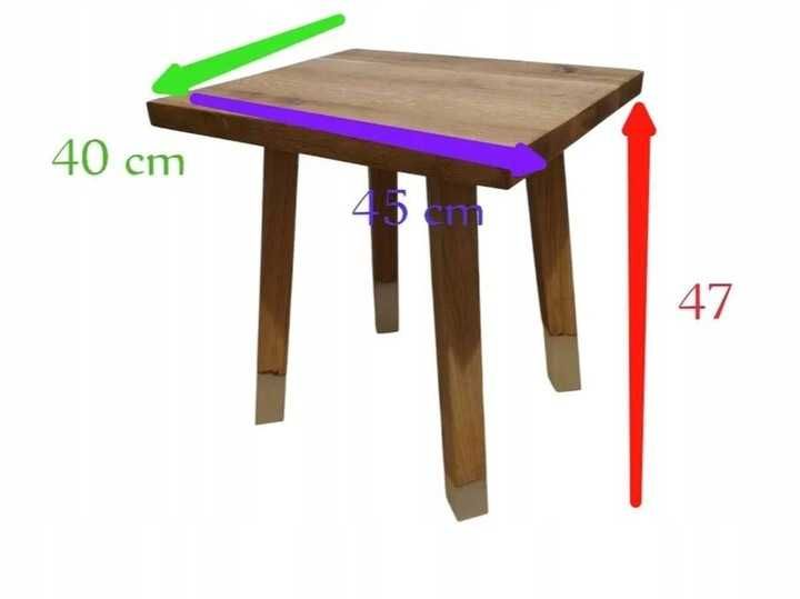 Mały kawowy herbaciany stolik dębowy z żywicą