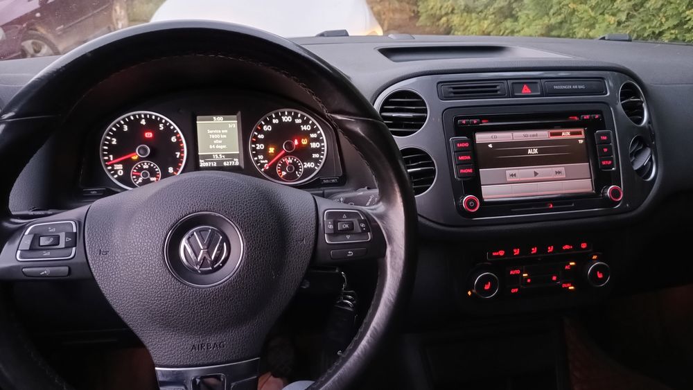 VW Tiguan 1.4 TSi 160KM model 2012 Cały w oryginale 211tyś km N.opony