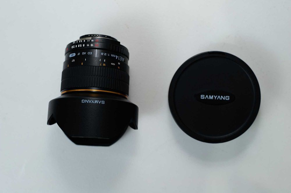 Samyang 14mm para Nikon F2.8 excelente para paisagem