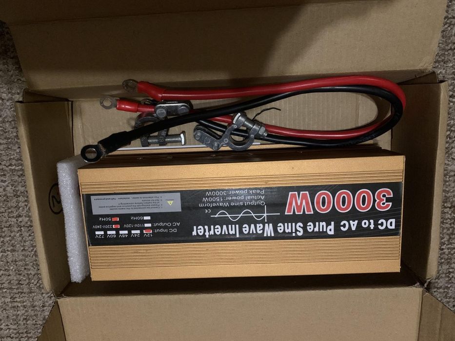 Інвертор напруги з 1 2v  на 220 v. На 500, 1500,3000w( синусоіда)