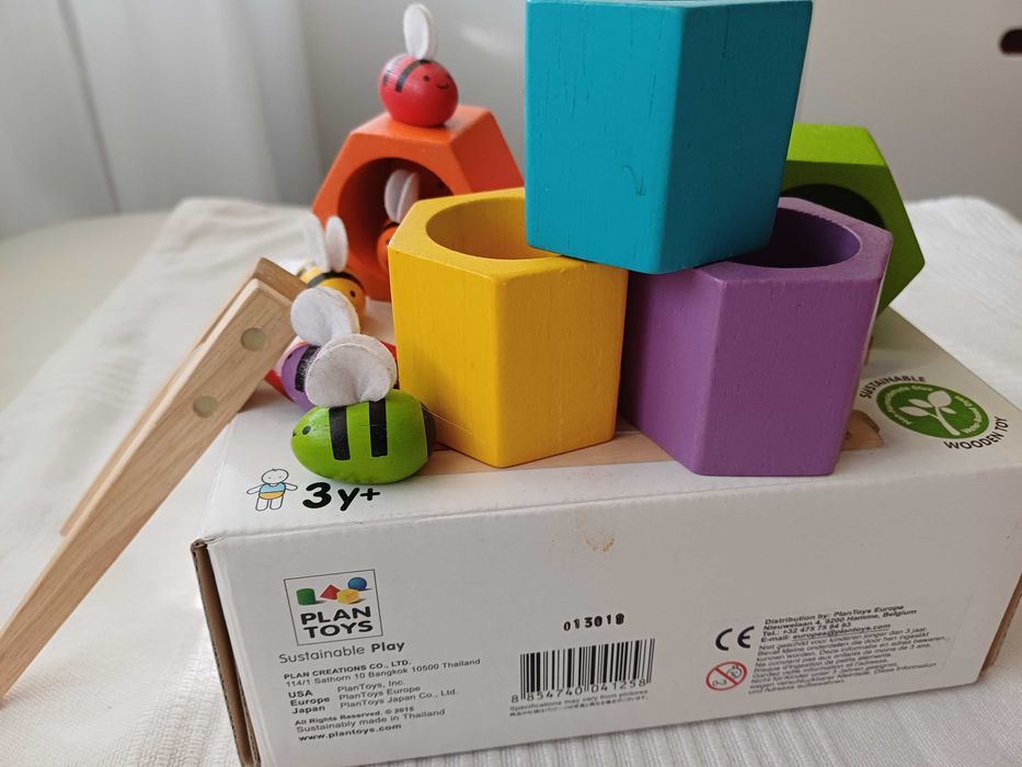 Plan Toys - plaster miodu z pszczółkami - Montessori