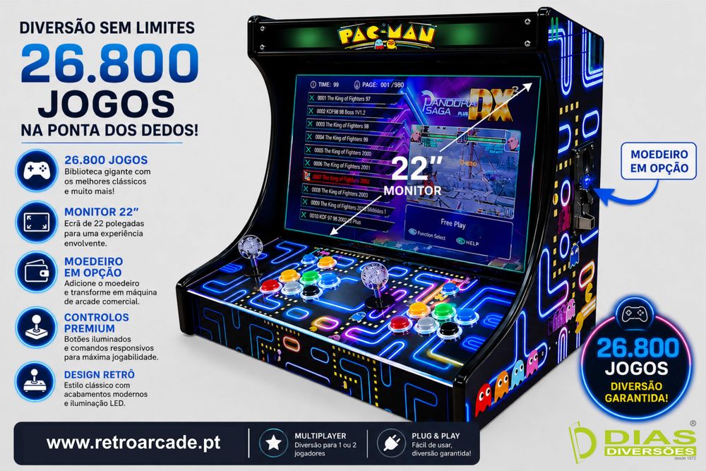 RETRO ARCADE Bartop - Novas
