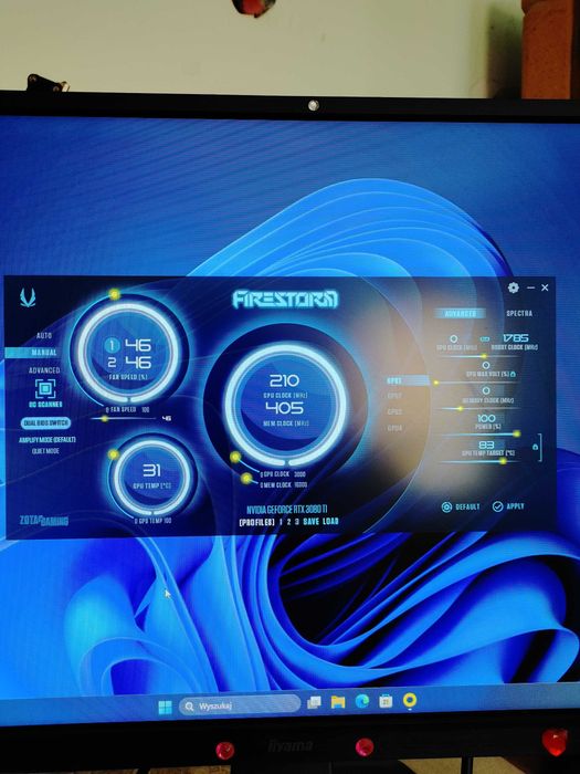 Komputer gamingowy na do gier i pracy / RTX 3080 TI / Intel core i9 10900k /32gb kingston rgb / 512 ssd