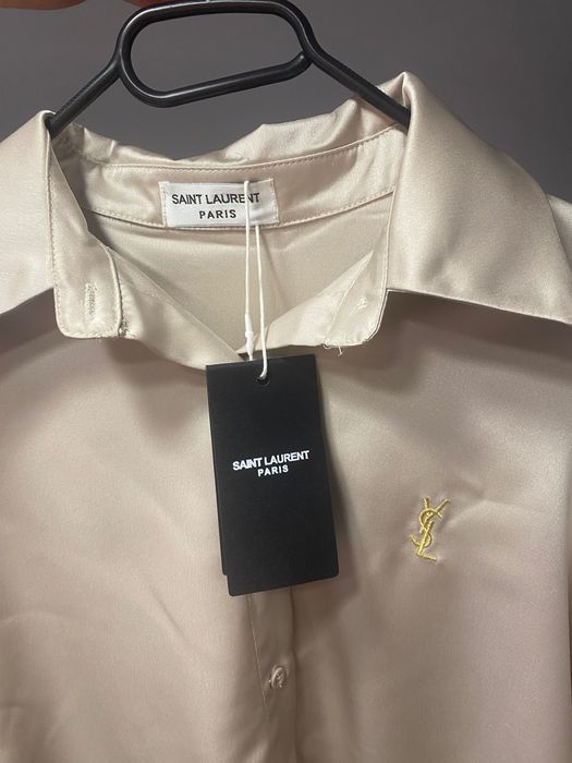 Yves saint laurent koszula satynowa