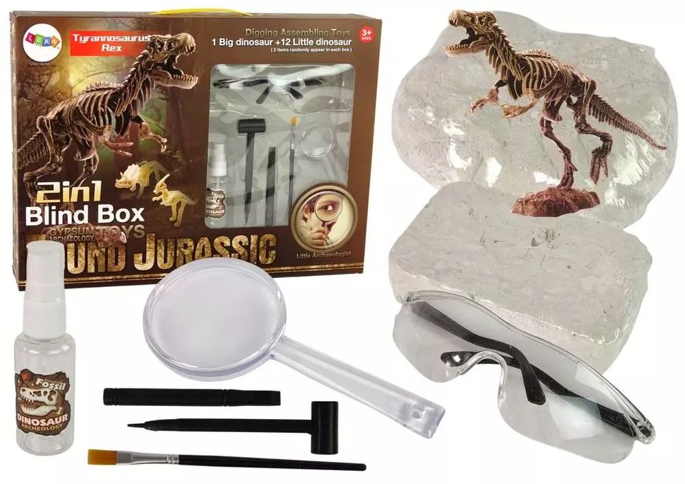 Zestaw archeologiczny 2w1 Dinozaur. LEAN Toys