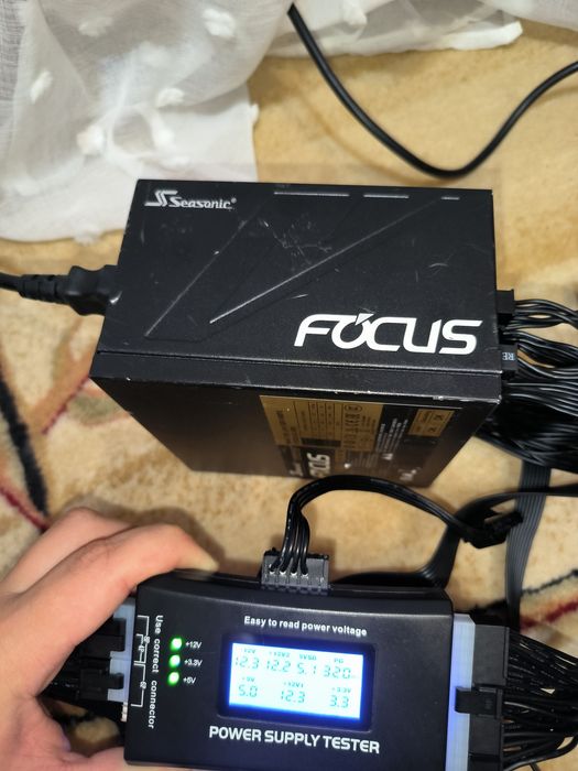 Seasonic Focus GX-1000 1000W 80 Plus Gold Флагман  Еталонні тести  Пломба rtx rx gtx gt mx gaming oc