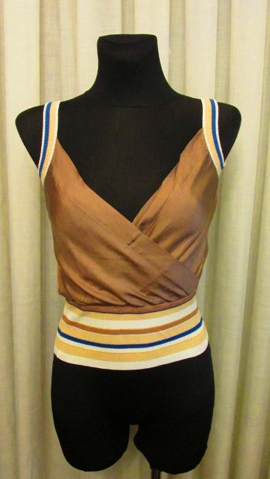 Top beje cetim Bimba & Lola Tam.S - como novo