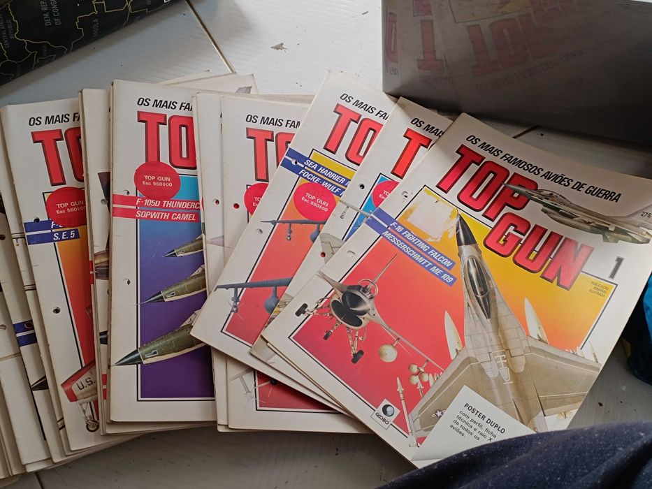 Coleção de Revistas Top Gun os mais famosos aviões de guerra