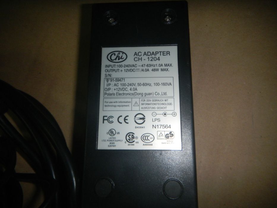 блок питания Chi-AC-ADAPTER- для LCD-Monitor CH-1204 12в 4а